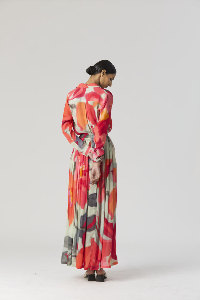 CLARA SHIRT & SKIRT SET mul by Yam in multi color for women in Singapore