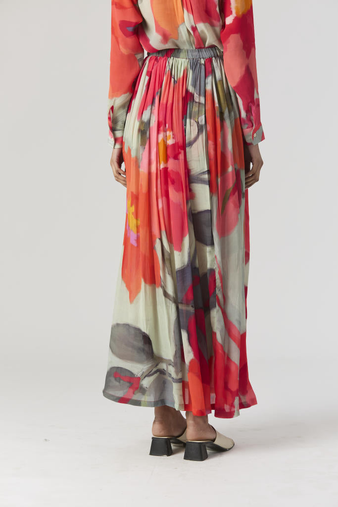 CLARA SHIRT & SKIRT SET mul by Yam in multi color for women in Singapore