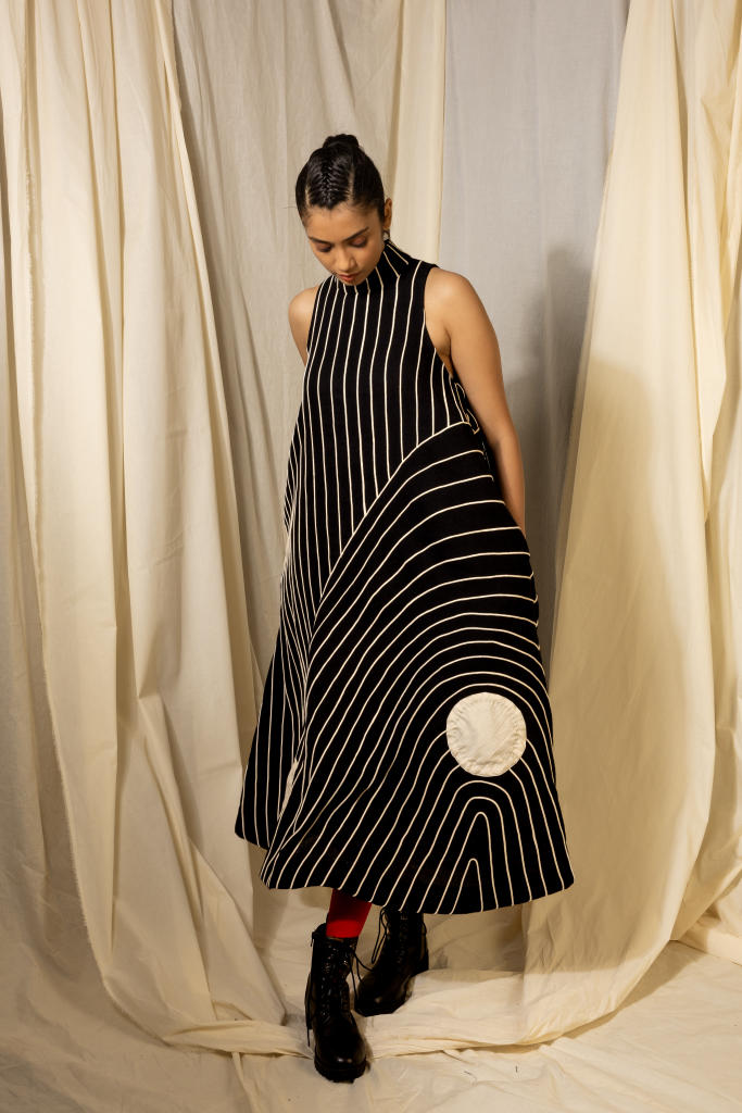 Cola Dress cotton by Ka-Sha in multi color for women in Singapore