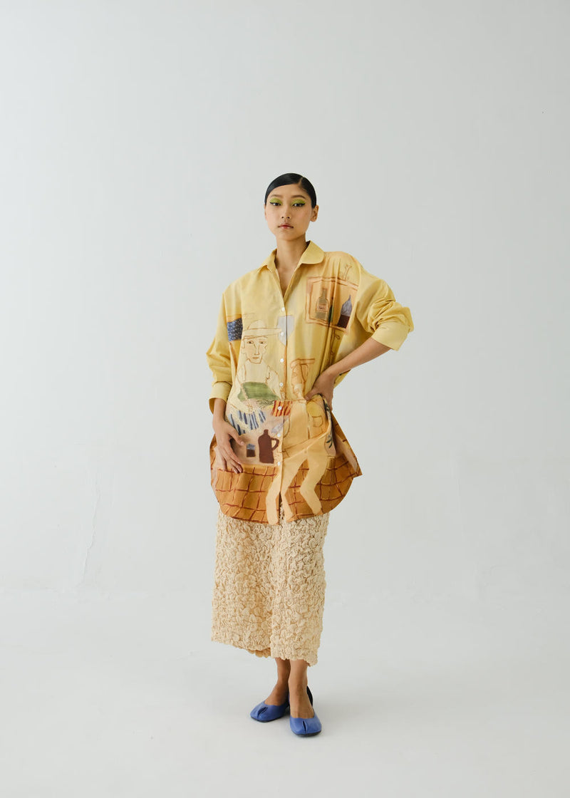 Como Long Shirt-Fisherman poplin by CORD for women in Singapore