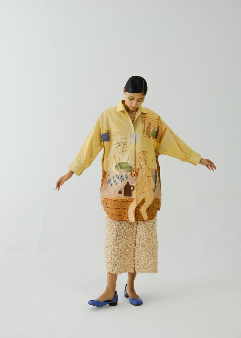 Como Long Shirt-Fisherman poplin by CORD for women in Singapore