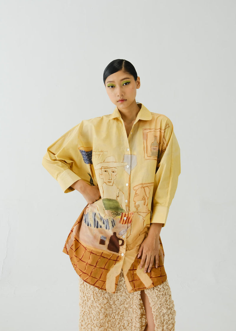 Como Long Shirt-Fisherman poplin by CORD for women in Singapore