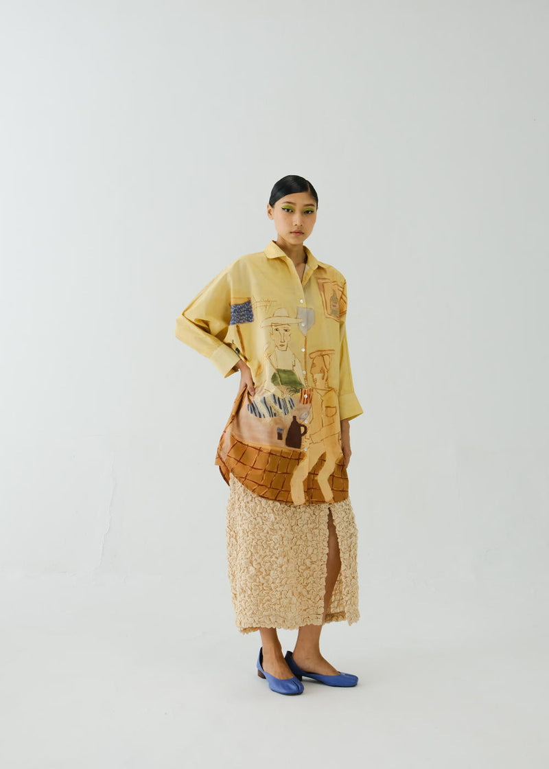 Como Long Shirt-Fisherman poplin by CORD for women in Singapore