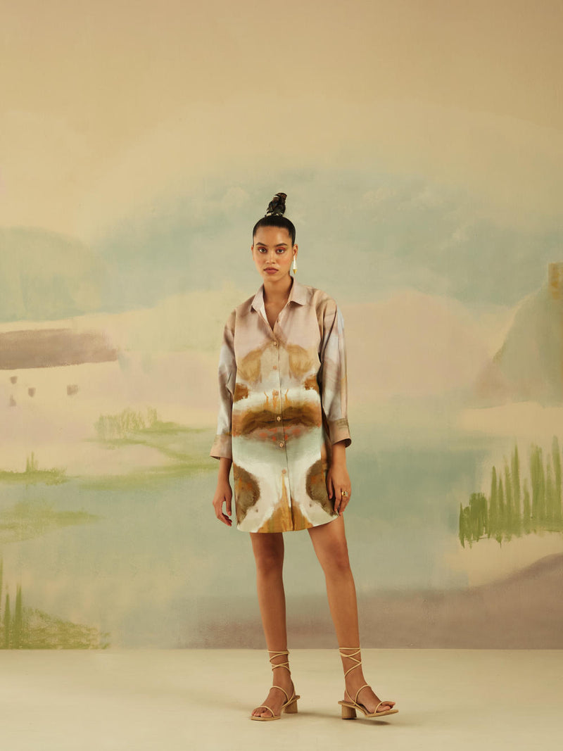 Como Long Shirt - Terrain poplin Top & Tunics by CORD for women in Singapore