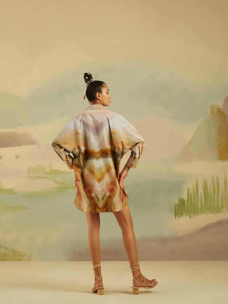 Como Long Shirt - Terrain poplin Top & Tunics by CORD for women in Singapore