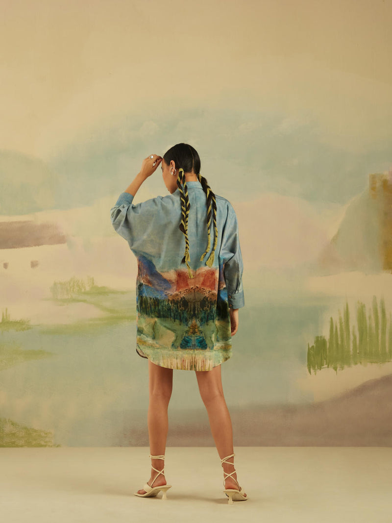 Como Long Shirt - Valley poplin Top & Tunics by CORD for women in Singapore