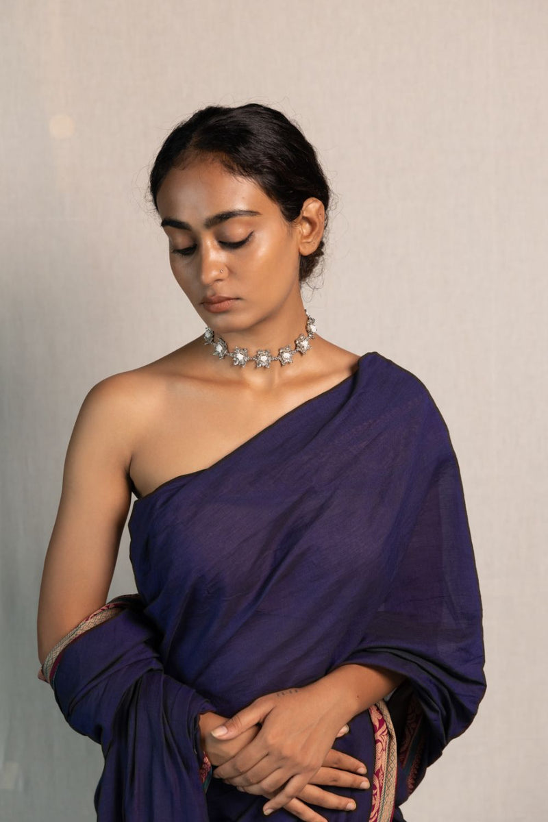 Parnika choker 18k gold plated on brass neckpiece by Aarjavee in gold for women in Singapore