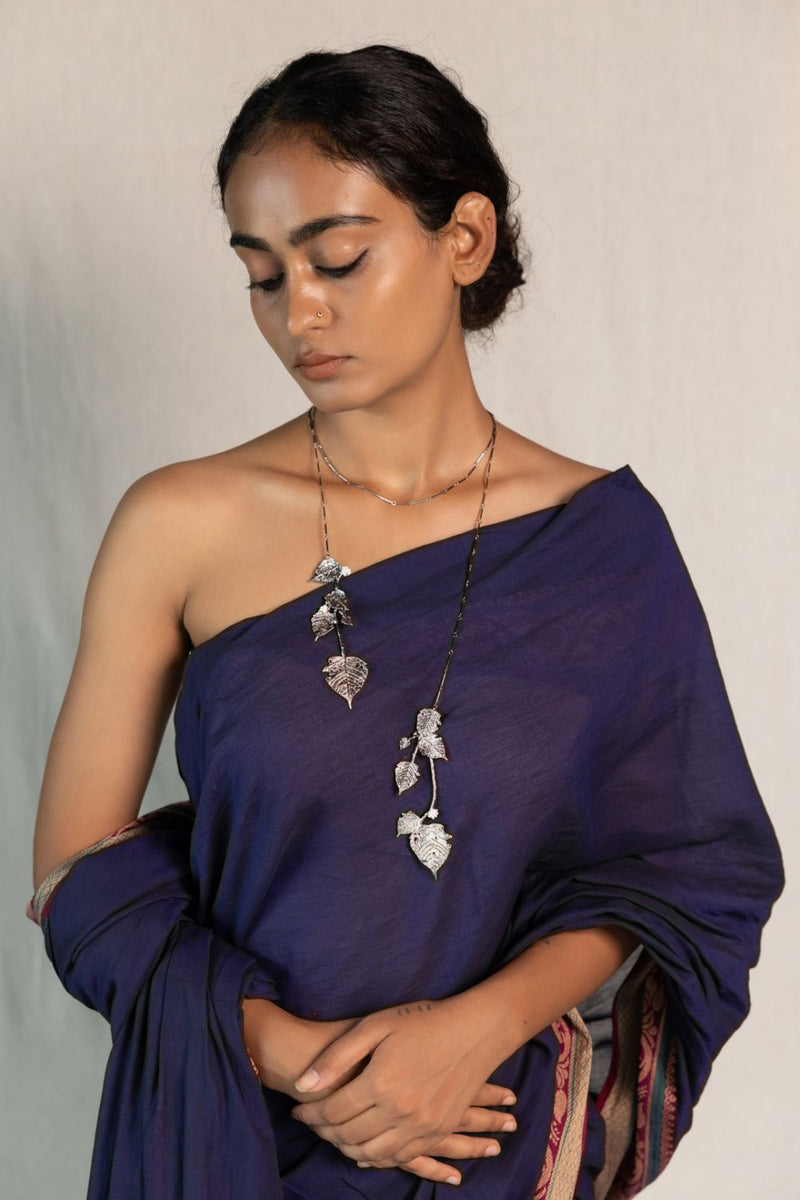 Megh Lariat 18k gold plated on brass neckpiece by Aarjavee in gold for women in Singapore