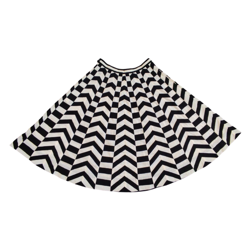 Ayna Skirt cotton by Ka-Sha in black color for women in Singapore