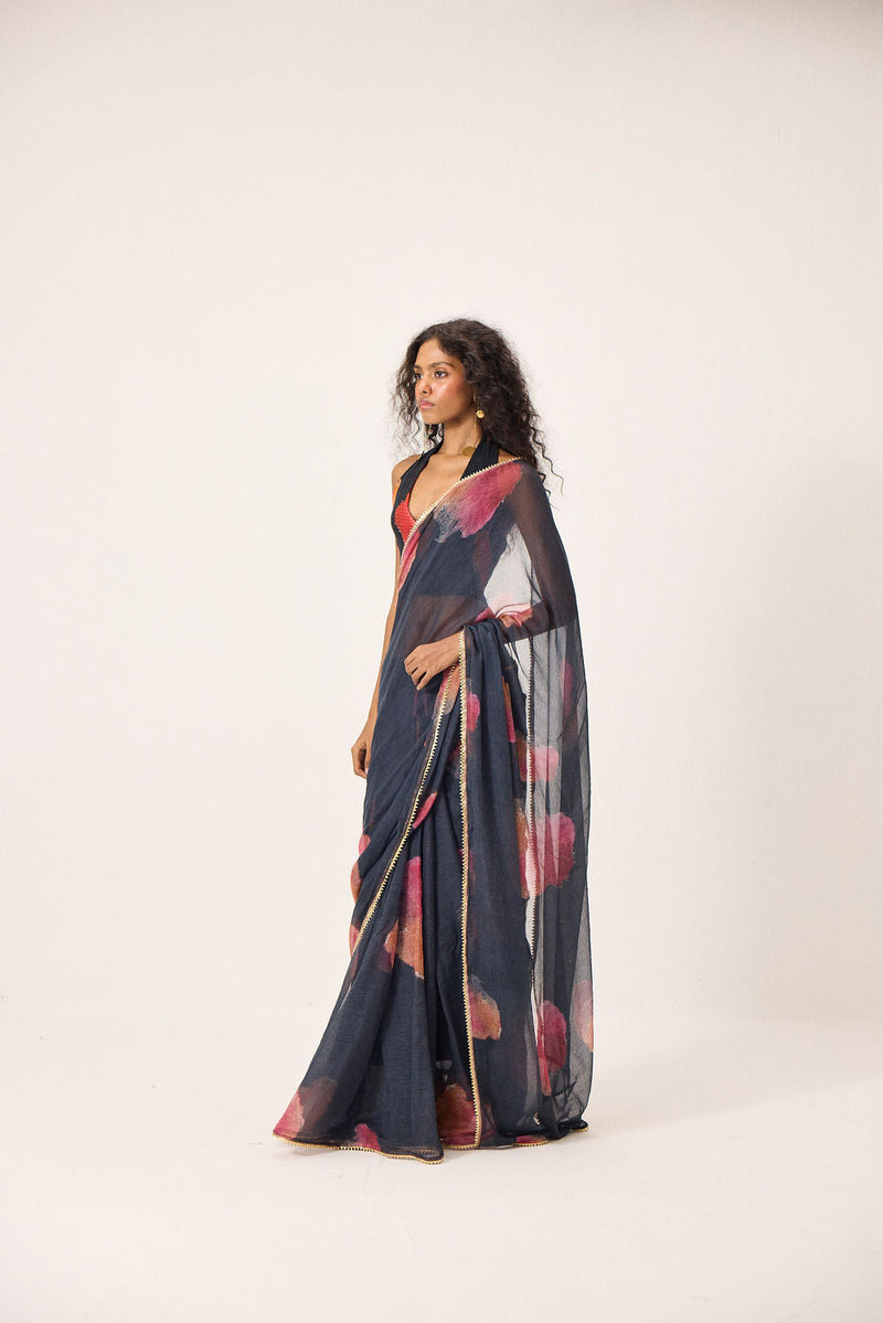 Cherine Blouse mul by Khara Kapas in black for women in Singapore