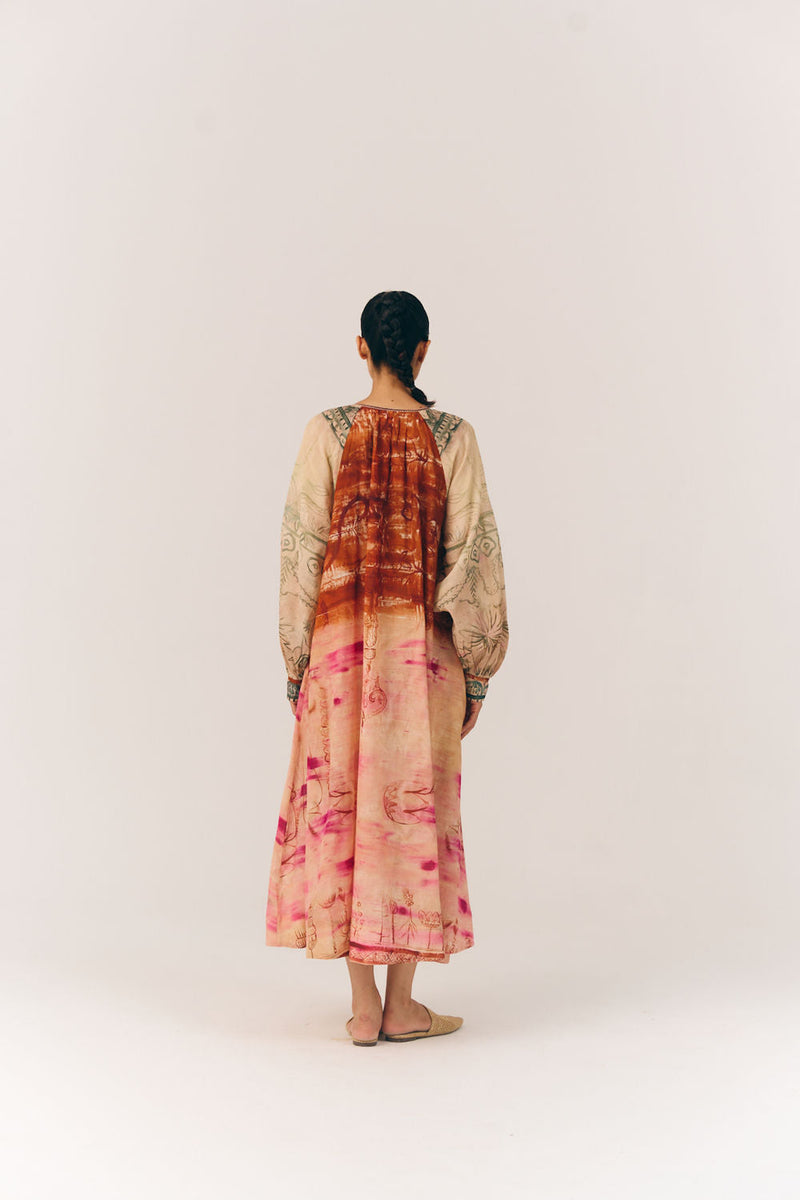 Joana Dress-Sai cotton dress by CORD in multi-color for women in Singapore