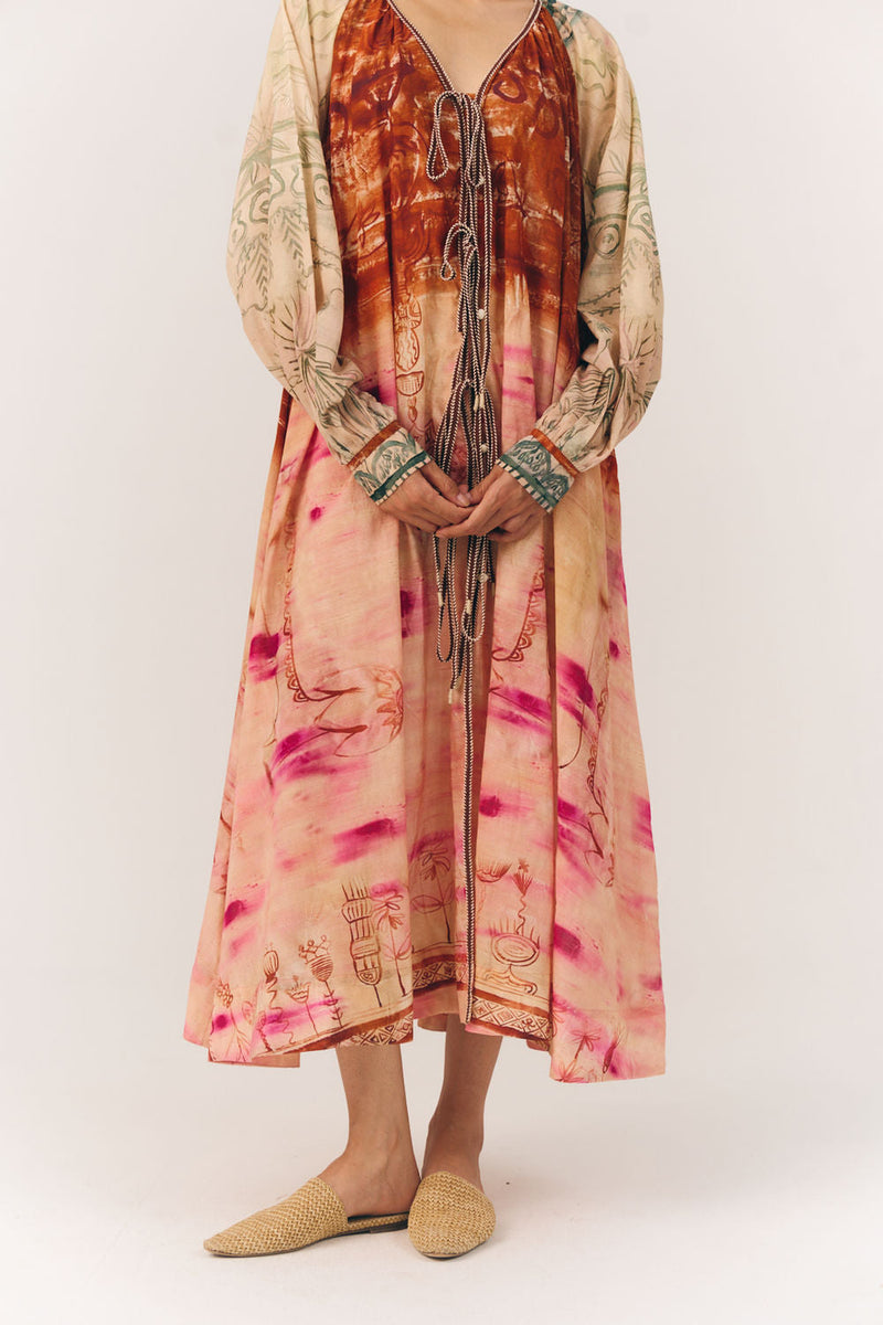 Joana Dress-Sai cotton dress by CORD in multi-color for women in Singapore