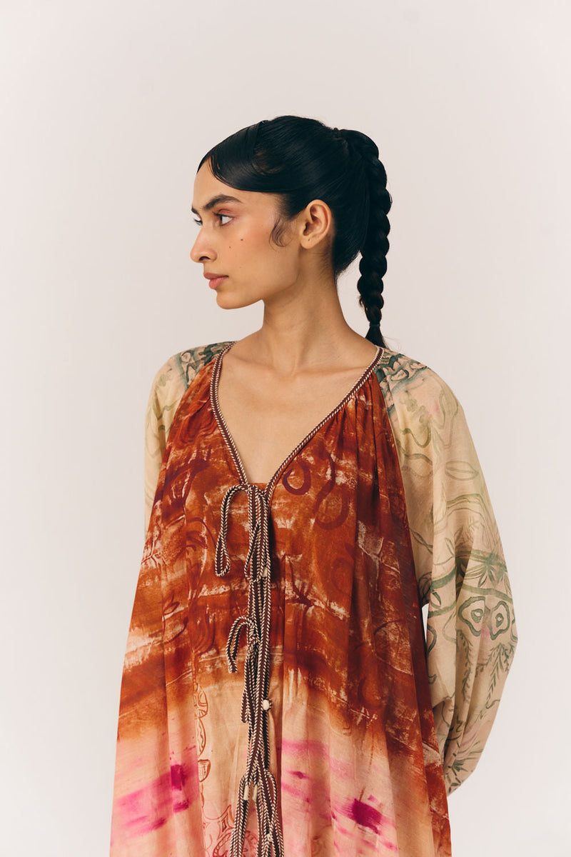 Joana Dress-Sai cotton dress by CORD in multi-color for women in Singapore