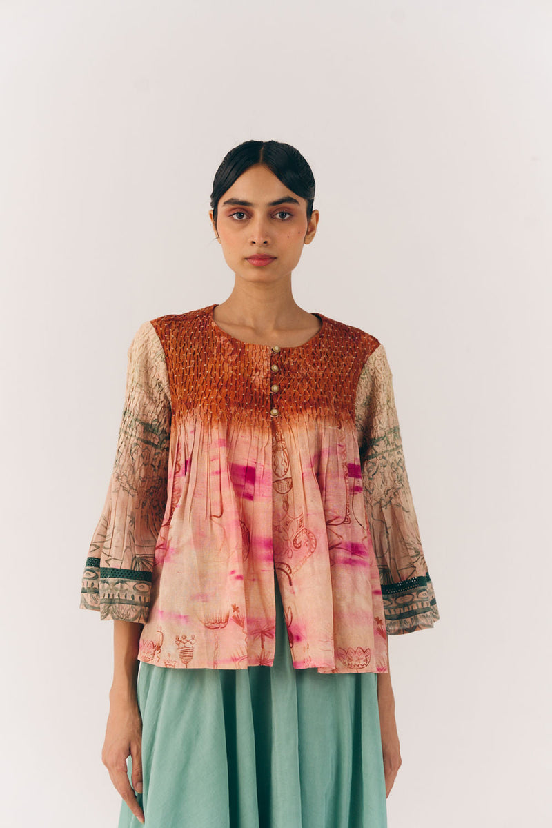 Louie Top-Sai cotton top and shirts by CORD in multi-color for women in Singapore