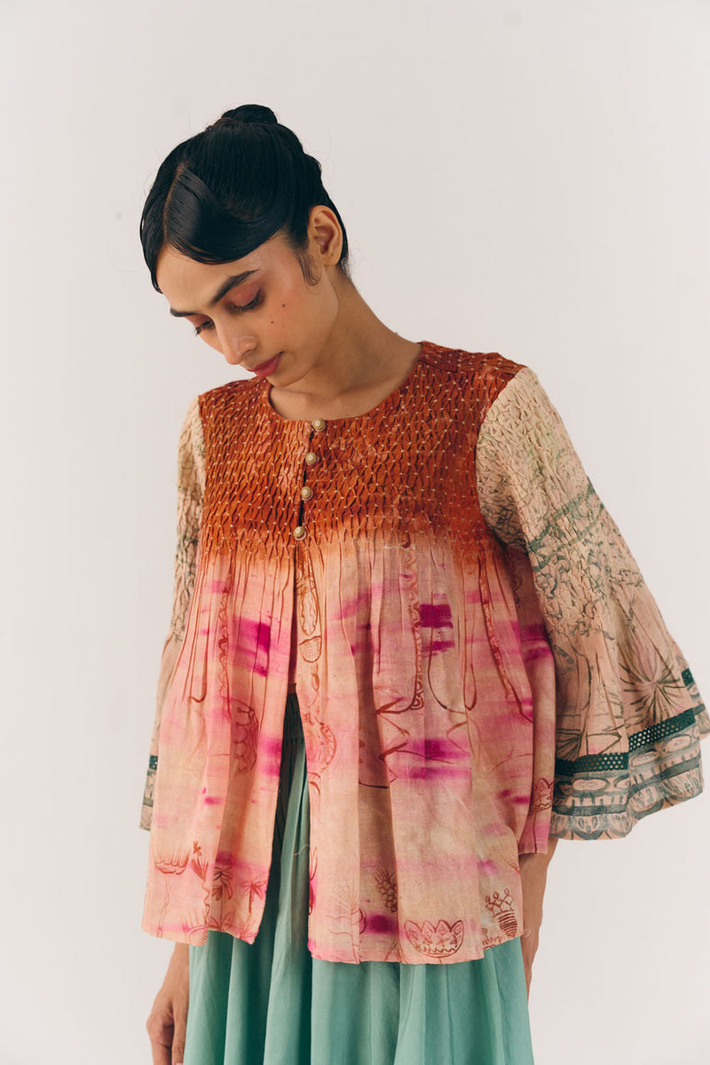 Louie Top-Sai cotton top and shirts by CORD in multi-color for women in Singapore