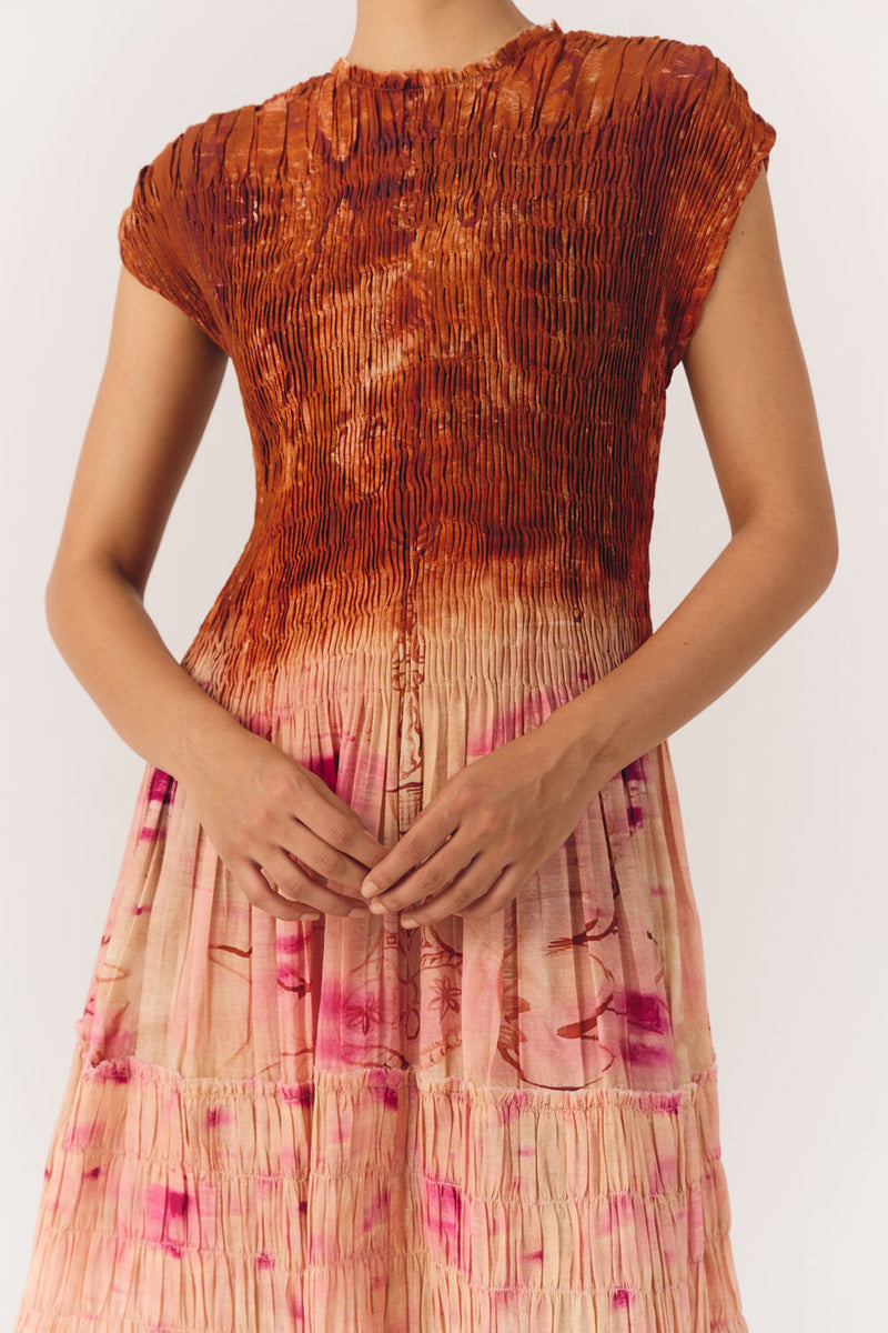 July Dress-Sai cotton dress by CORD in multi-color for women in Singapore