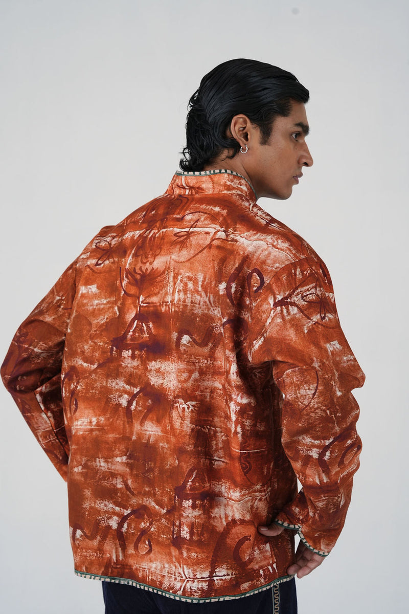 Knot Jacket-Sai linen jacket by CORD MEN in multi-color for men in Singapore