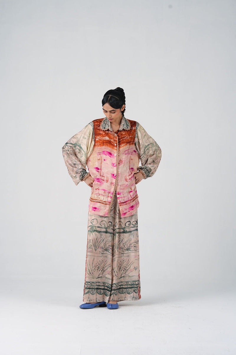 Moira Set-Sai satin co-ord set by CORD in multi-color for women in Singapore