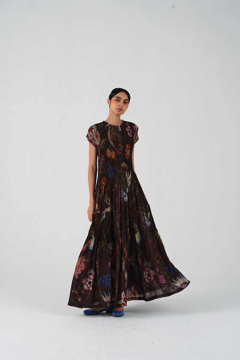 July Dress-Floret cotton dress by CORD in multi-color for women in Singapore