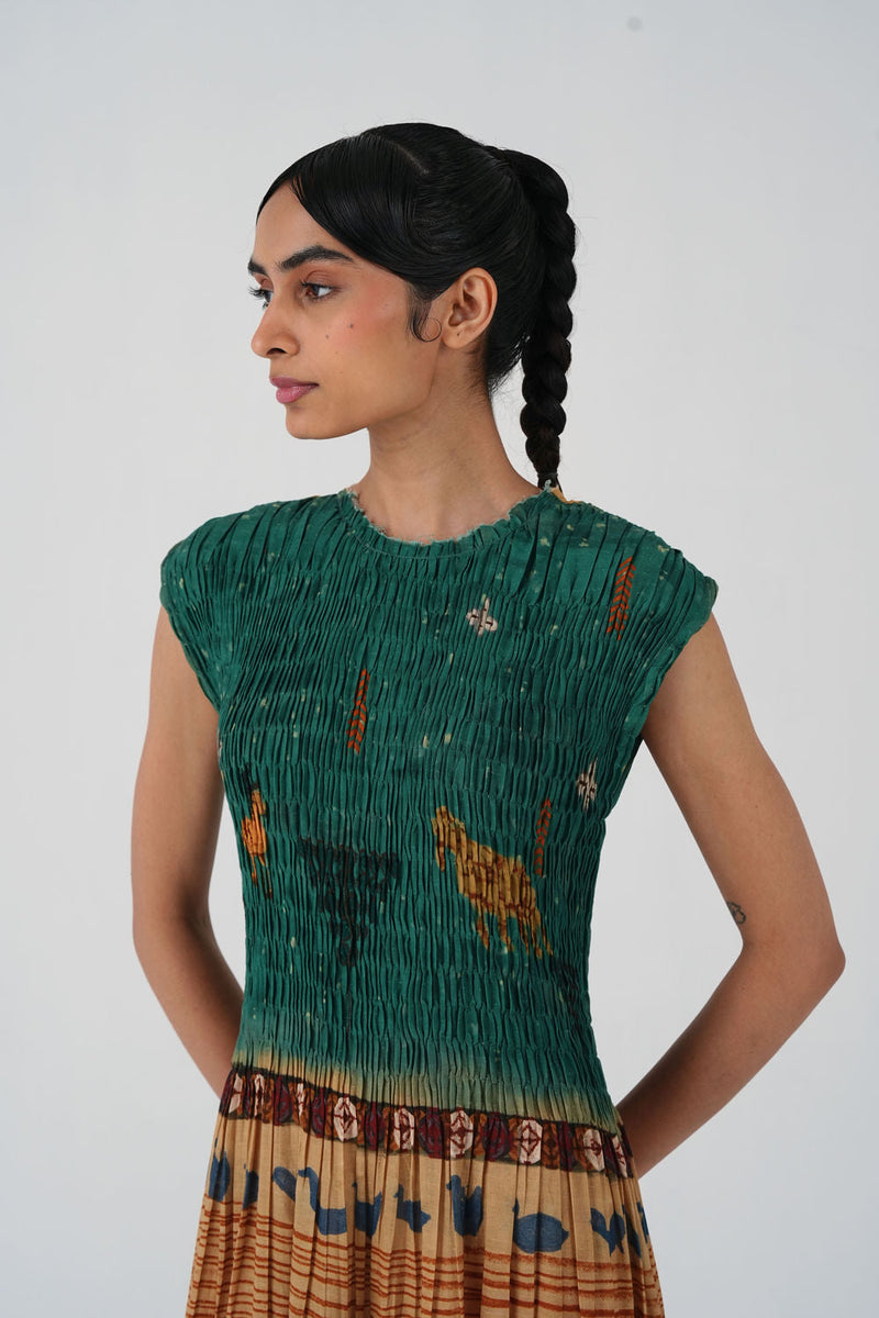 July Dress-Fresco cotton dress by CORD in multi-color for women in Singapore