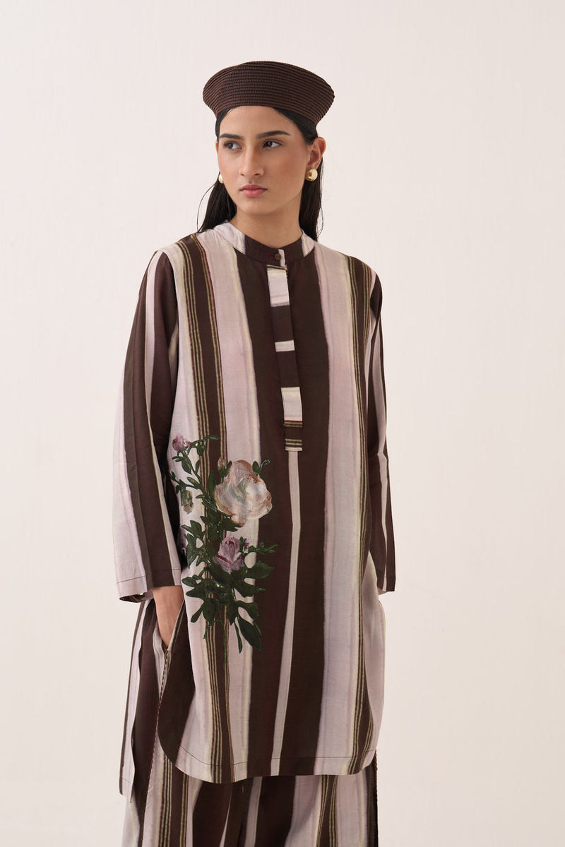 Shyam Mantesh KD Kurta Set bemberg muslin co-ord set by O'Frida in multi-color for women in Singapore