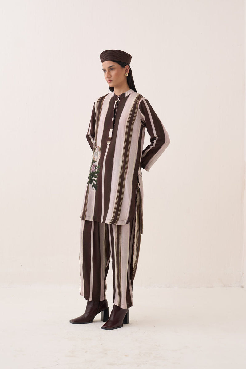 Shyam Mantesh KD Kurta Set bemberg muslin co-ord set by O'Frida in multi-color for women in Singapore