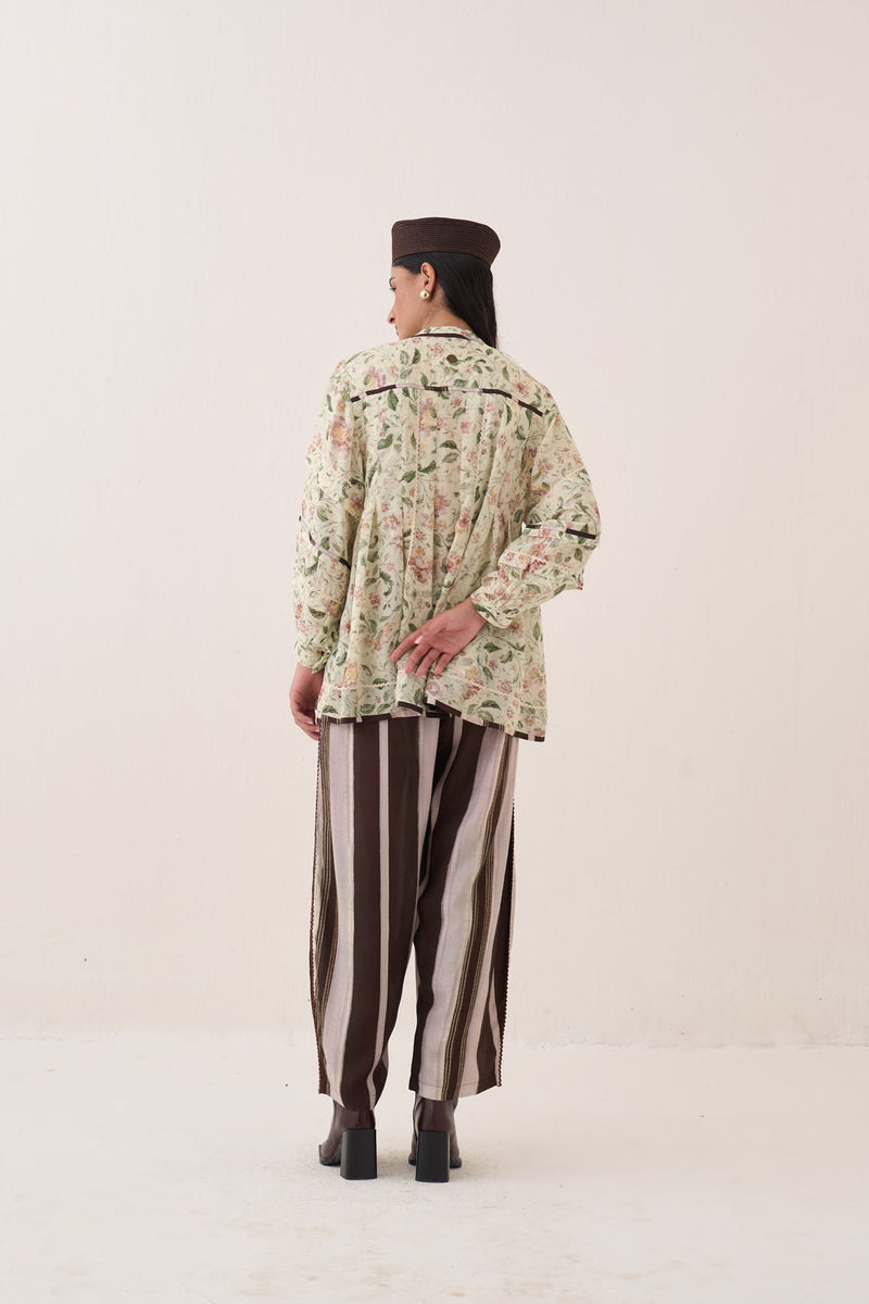 Gulzar Boheme Top bemberg muslin top/shirt by O'Frida in ivory for women in Singapore