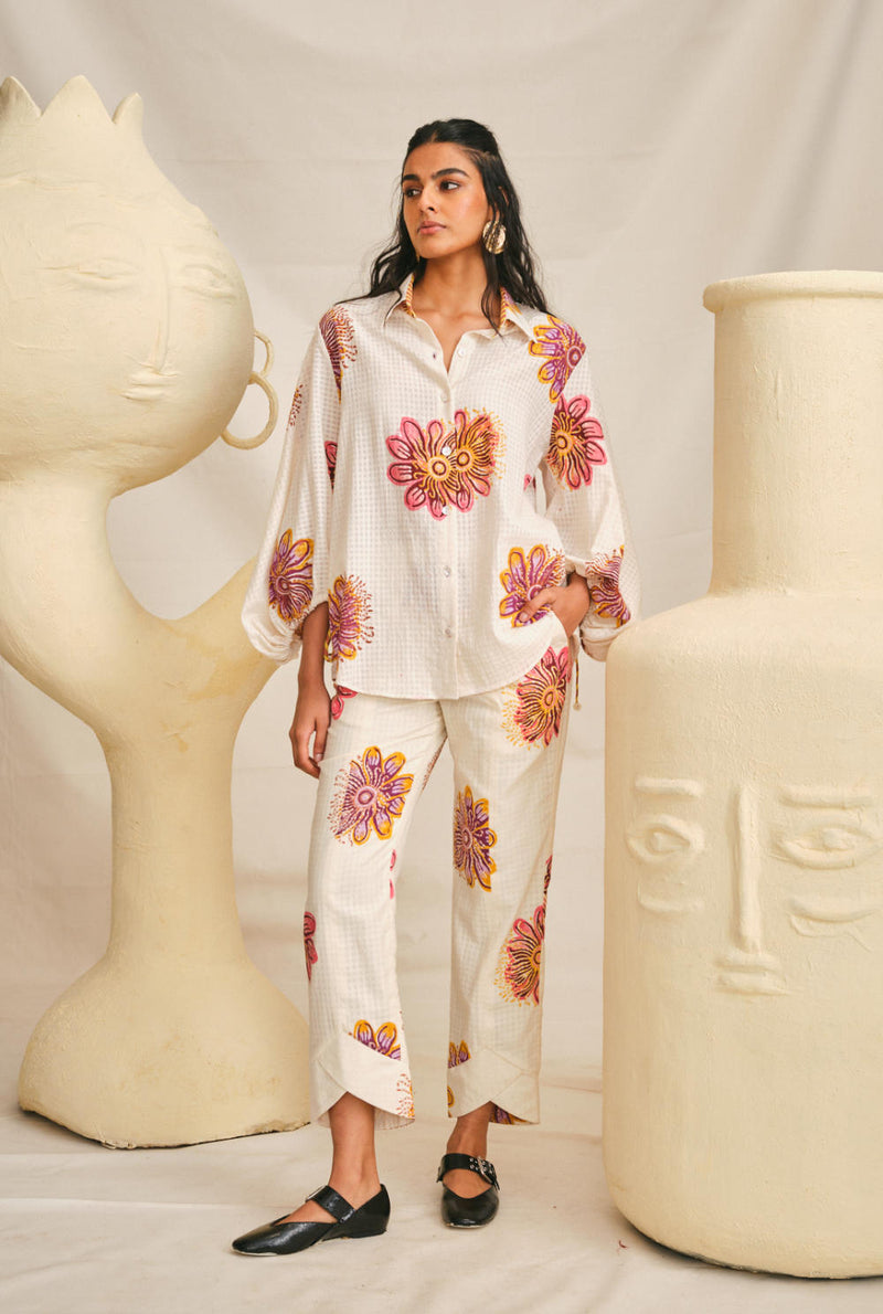 Kolam Handloom Trouser cotton by JodiLife for women in Singapore