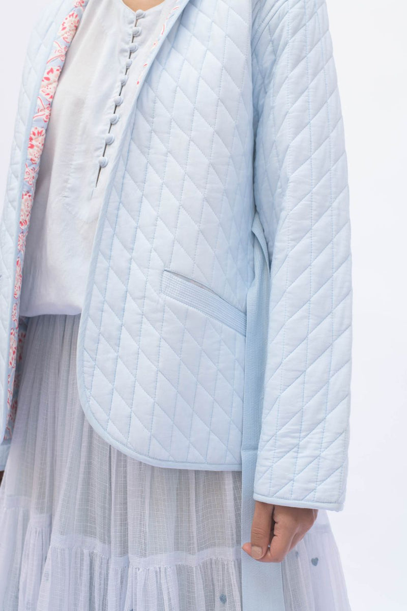 IRIS JACKET cotton by TOKREE in blue color for women in Singapore