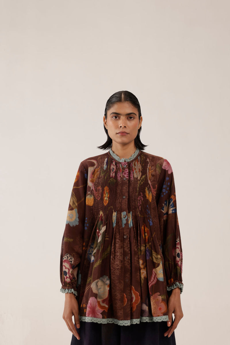 Nova Top-Floret cotton top and shirts by CORD in multi-color for women in Singapore