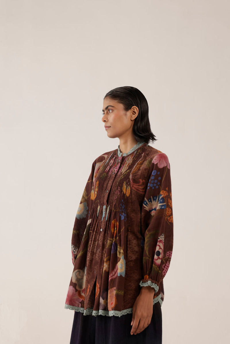 Nova Top-Floret cotton top and shirts by CORD in multi-color for women in Singapore
