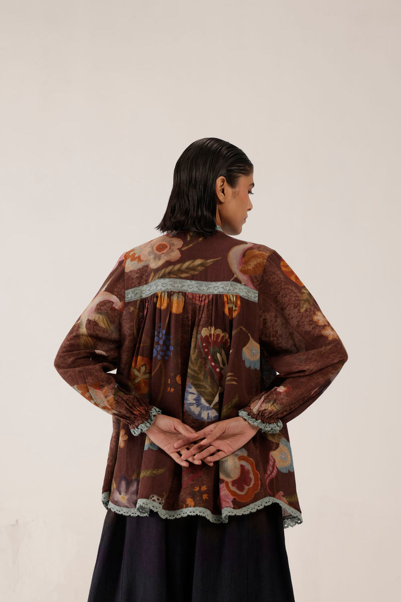 Nova Top-Floret cotton top and shirts by CORD in multi-color for women in Singapore