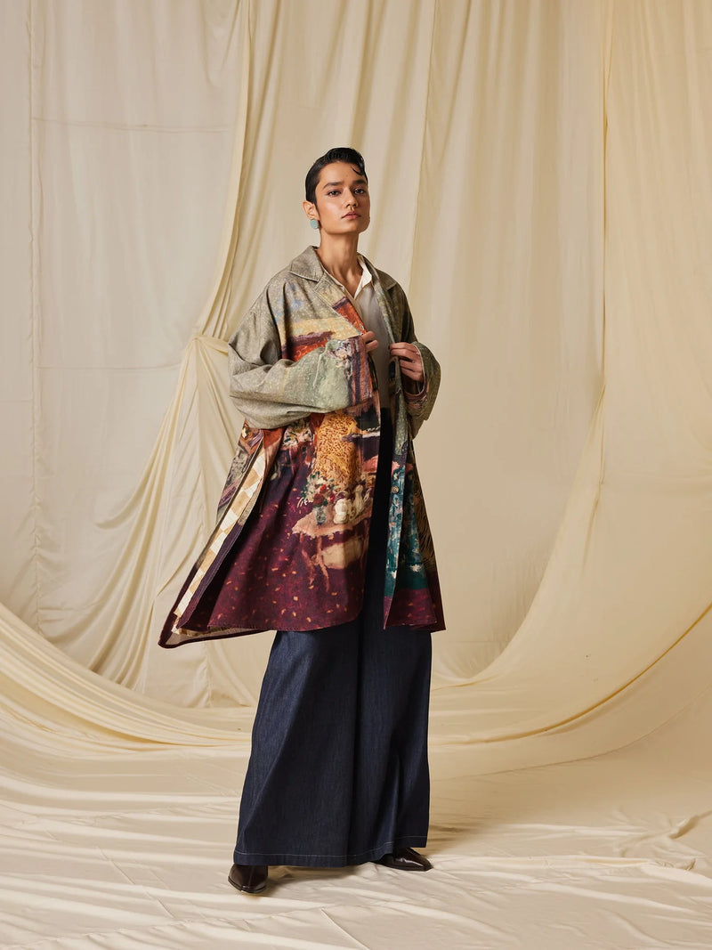 Seoul Overcoat-High Tea cotton by CORD for women in Singapore