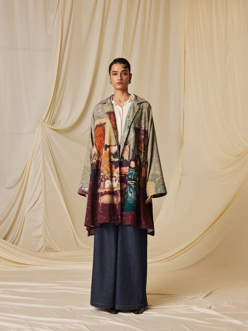 Seoul Overcoat-High Tea cotton by CORD for women in Singapore