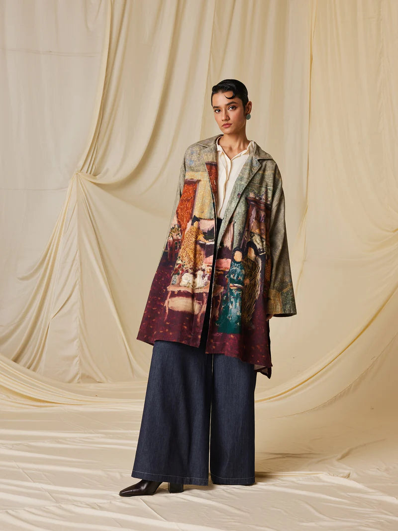 Seoul Overcoat-High Tea cotton by CORD for women in Singapore