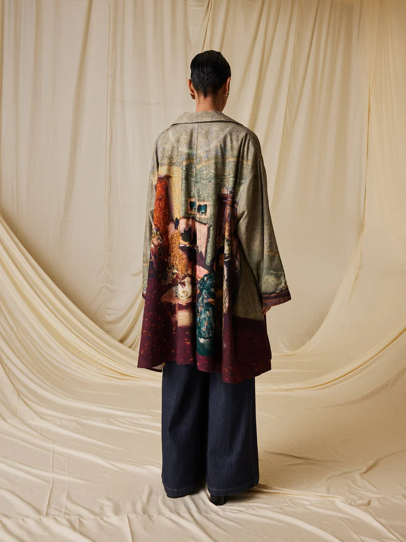 Seoul Overcoat-High Tea cotton by CORD for women in Singapore
