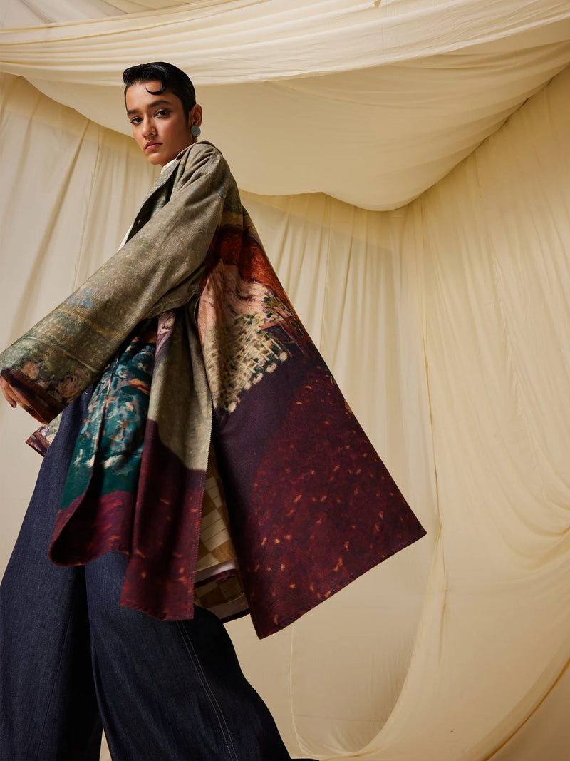 Seoul Overcoat-High Tea cotton by CORD for women in Singapore