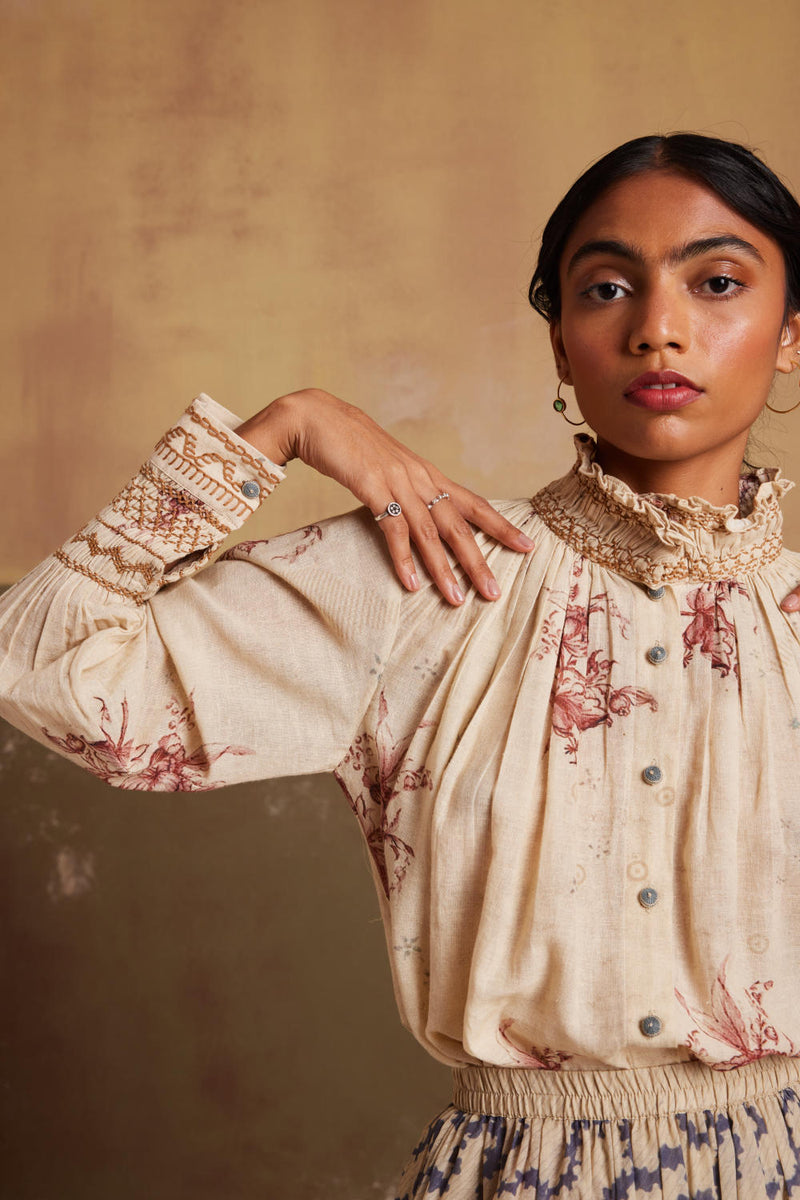 Farmer top-Peony cotton by CORD for women in Singapore