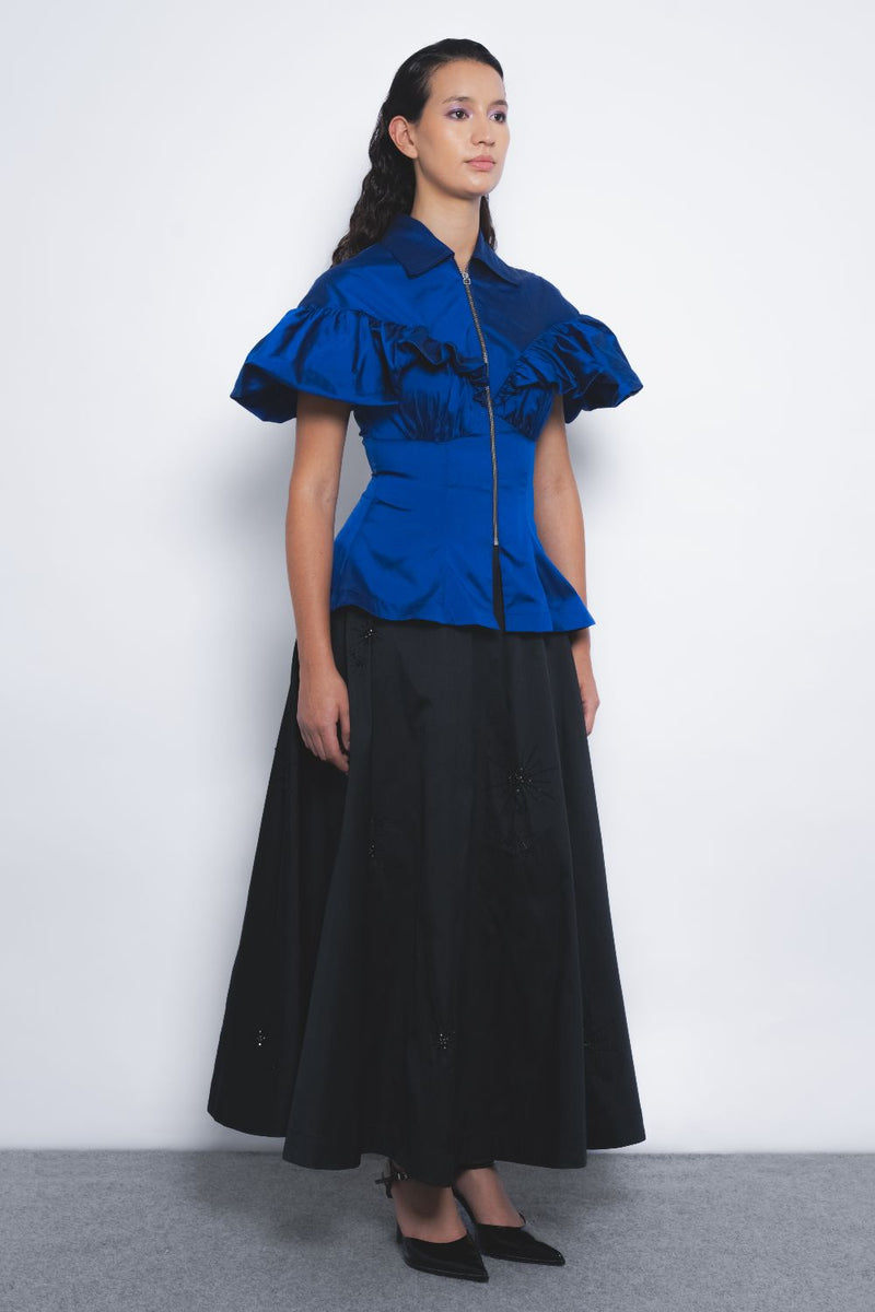 Cumulus Top - Lapis Buy Cumulus Top - Lapis from C&W | Tops And Shirts for Women by Leh Studios for women in Singapore