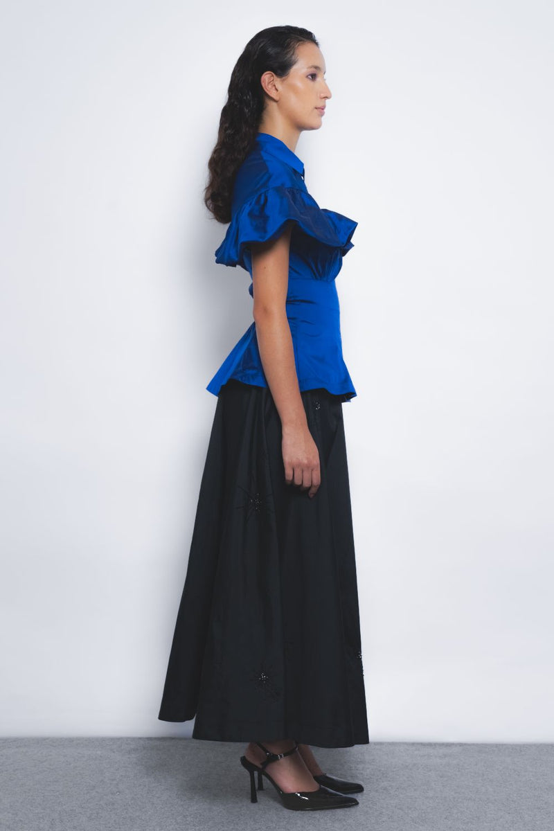 Cumulus Top - Lapis Buy Cumulus Top - Lapis from C&W | Tops And Shirts for Women by Leh Studios for women in Singapore