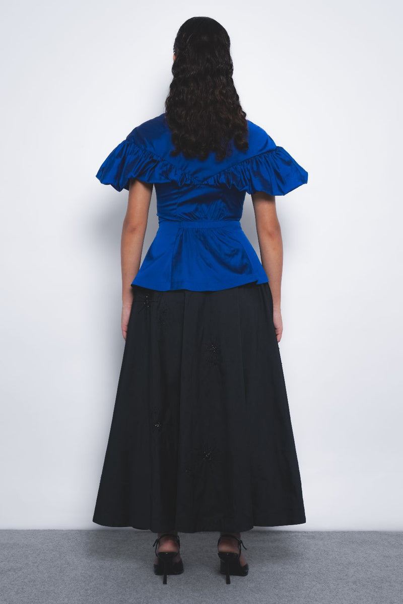 Cumulus Top - Lapis Buy Cumulus Top - Lapis from C&W | Tops And Shirts for Women by Leh Studios for women in Singapore