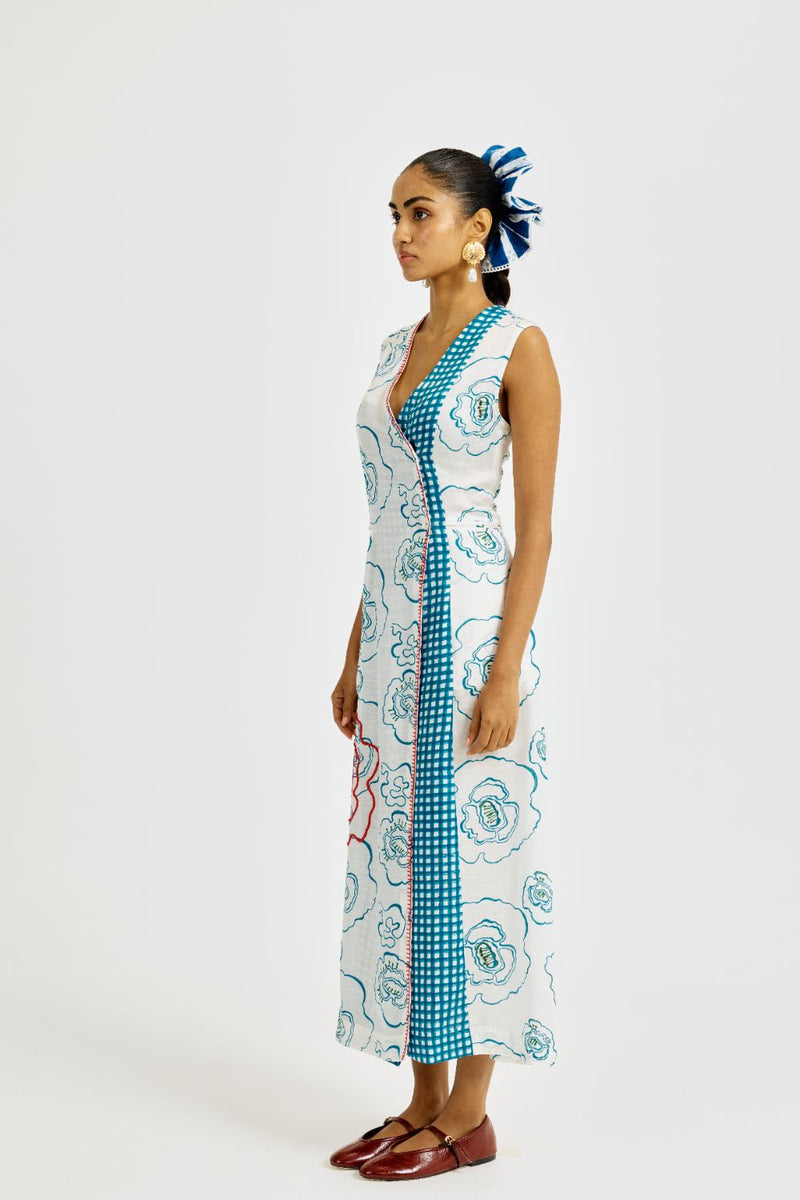 Amari Wrap Dress satin by JodiLife for women in Singapore
