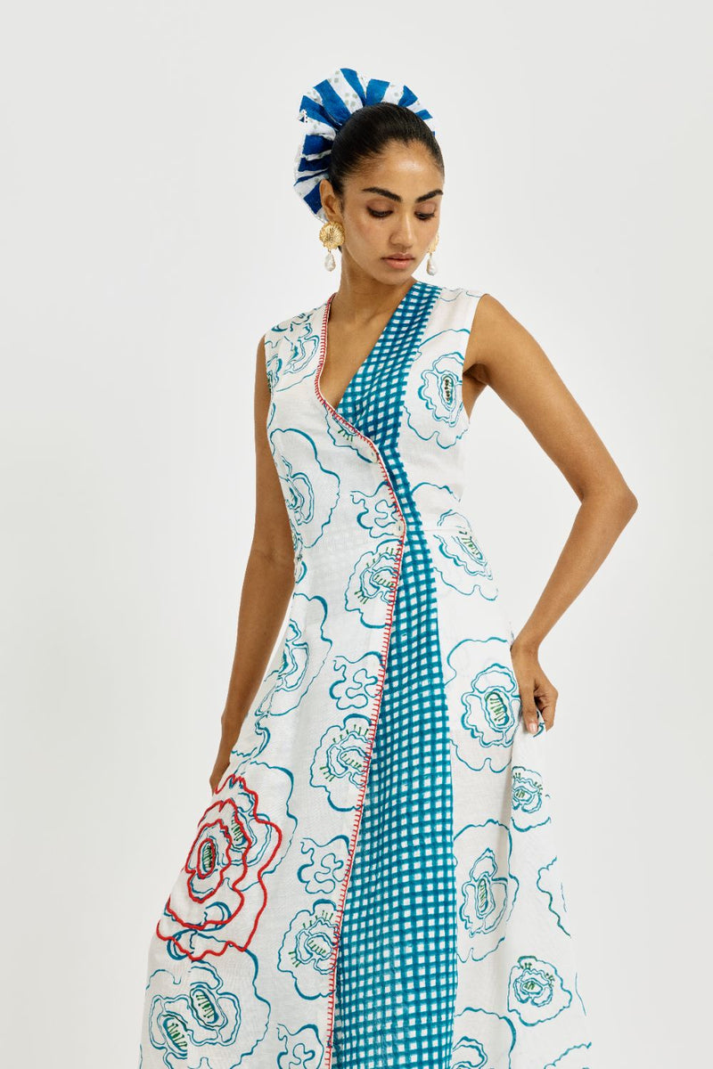 Amari Wrap Dress satin by JodiLife for women in Singapore