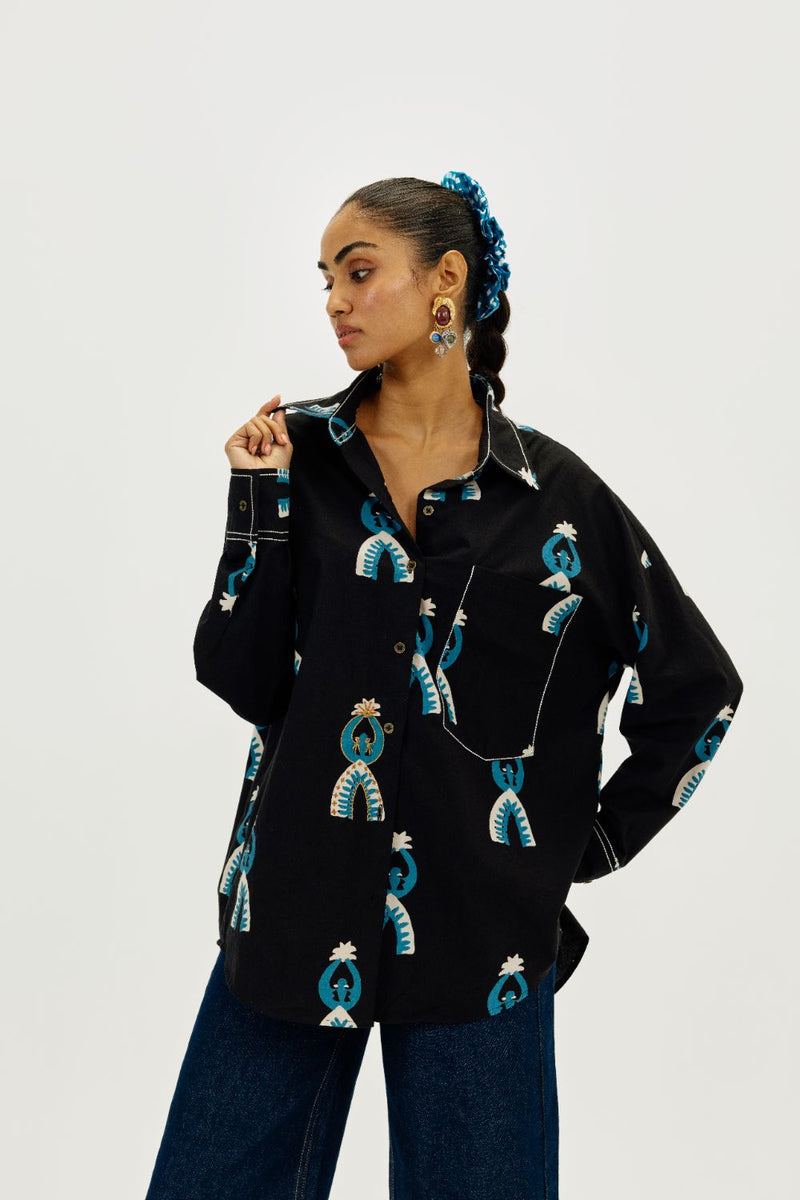 Africana Shirt poplin by JodiLife for women in Singapore