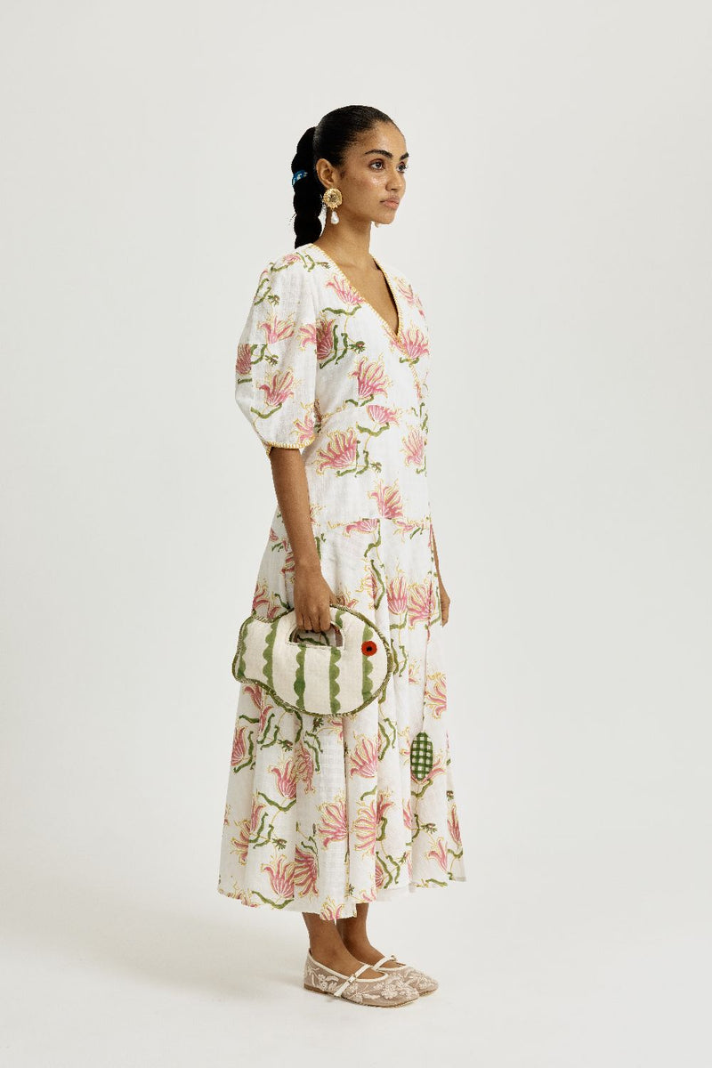 Moor Handwoven Wrap Dress cotton by JodiLife for women in Singapore