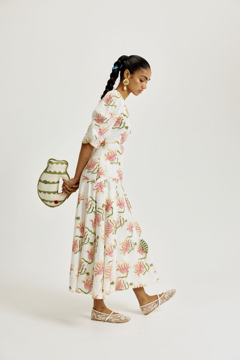 Moor Handwoven Wrap Dress cotton by JodiLife for women in Singapore