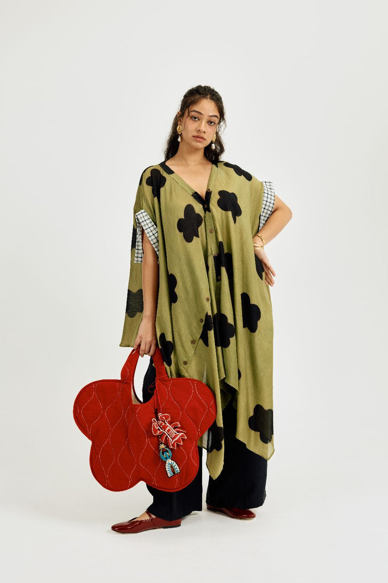 Kuro Asymmetrical Dress chanderi by JodiLife for women in Singapore