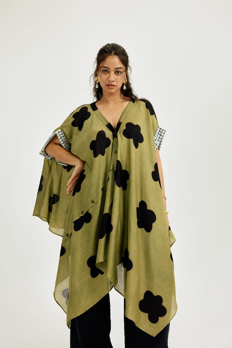 Kuro Asymmetrical Dress chanderi by JodiLife for women in Singapore