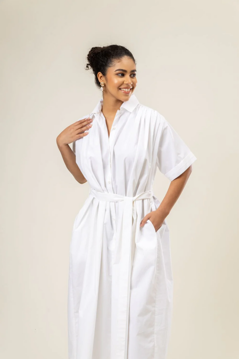 ZORA DRESS by Doodlage in white color for women in Singapore