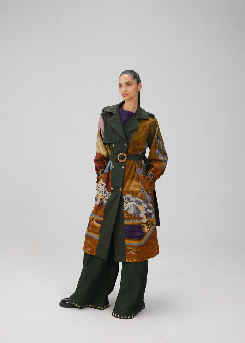 DENIM TRENCH-Lakeside twill by CORD for women in Singapore